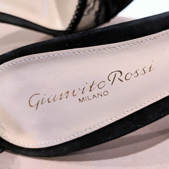 ❌SOLD❌🎁Gianvito Rossi🎀Halle Lace Suede Sandals - Picture 5 of 8